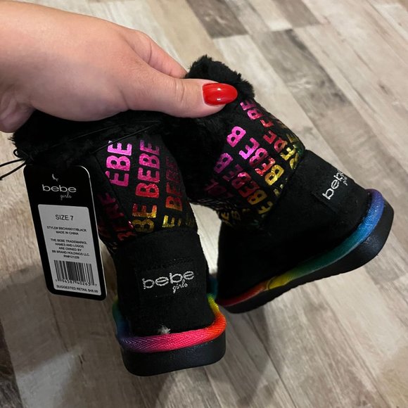 NWT Bebe girl winter boots - Picture 3 of 9